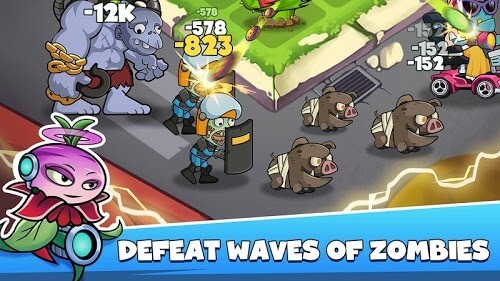 Zombie Defense - Plants War MOD unlimited diamonds 1.6.12 APK download free  for android