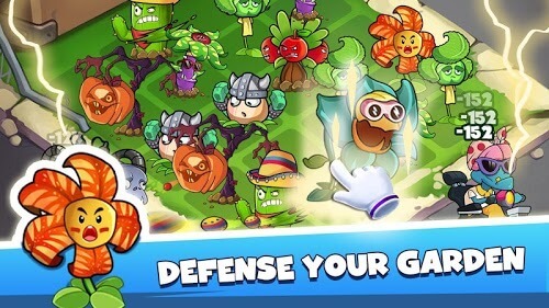 Merge Plants Zombie Defense gameplay