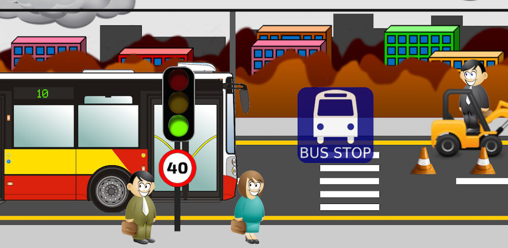 City Bus Driving Simulator 2D – coach driver sim