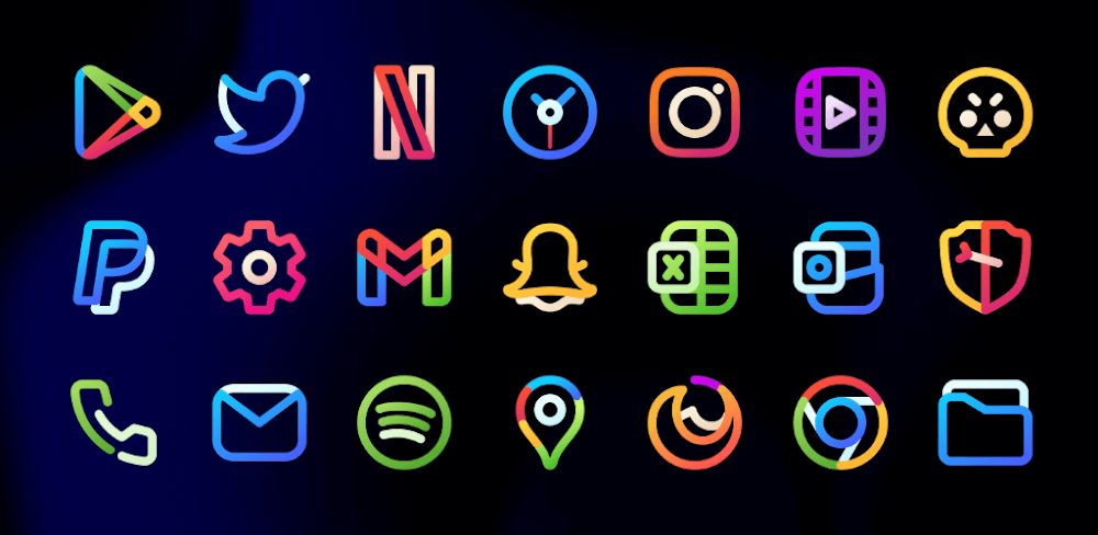 Aline: bold linear icon pack APK cover