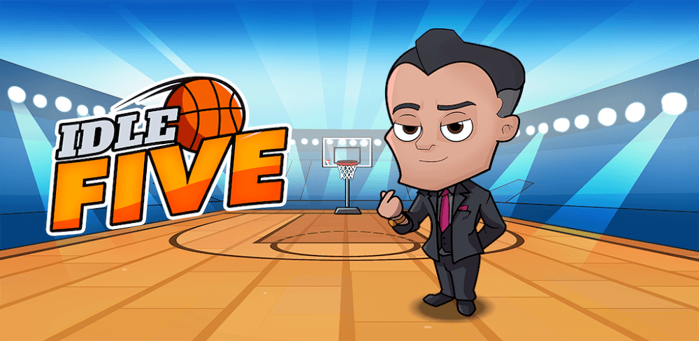 Idle Five Basketball Tycoon MOD APK cover